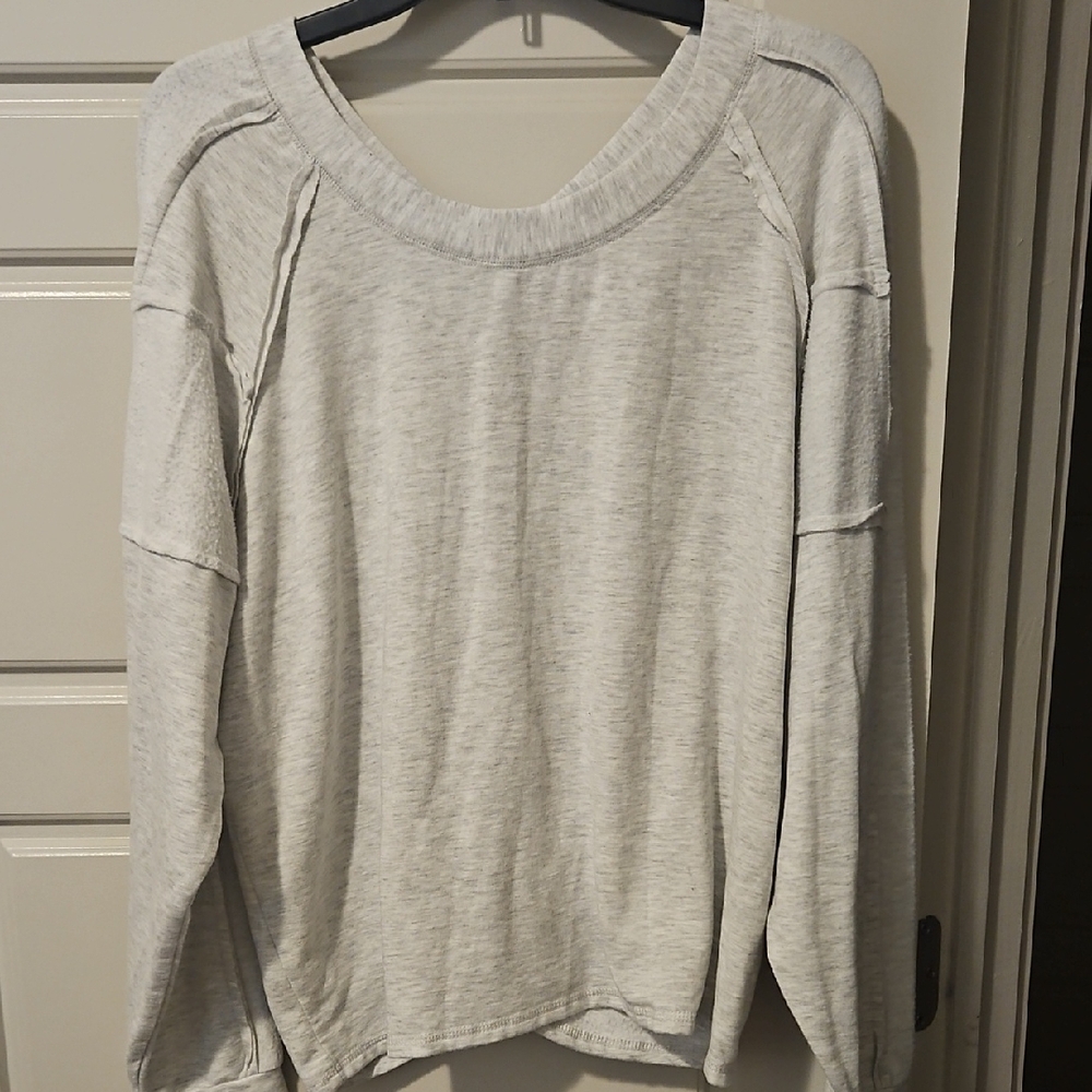 Light Gray Long Sleeve Sweater